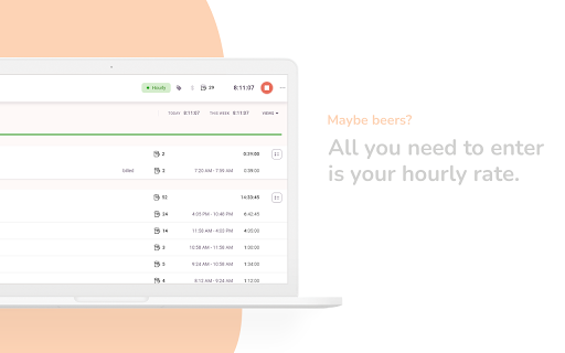 Hourly :: Convert those Toggl entries into something fun - like burgers.