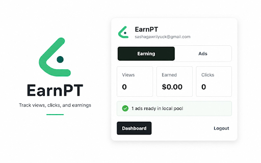 EarnPT - Get Rewarded for Using AI :: Earn from verified AI waiting-time ad views.