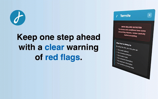 Termite :: Analyze Terms & Conditions for red flags and safety concerns