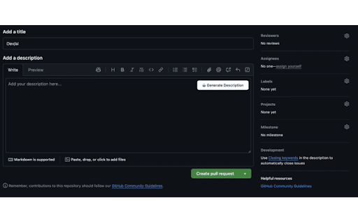 PR Description Generator :: Generate PR descriptions automatically