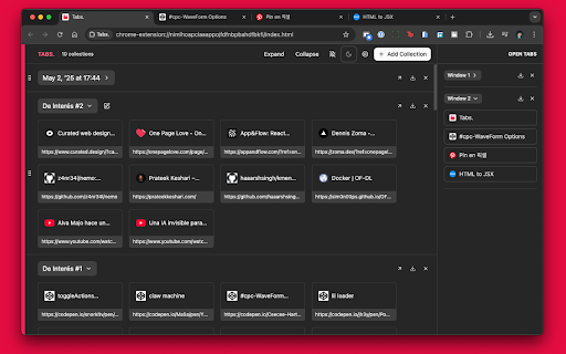 Tabs. :: A browser extension to efficiently manage your tabs.