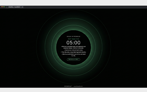 Desky Clock :: Smart Pomodoro timer with break reminders, meeting detection, and wellness tips.