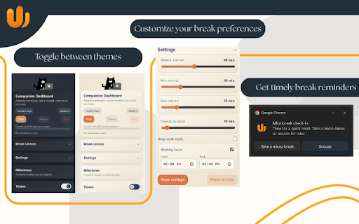 Resettle :: Gentle, guided breaks that help you work better without breaking your rhythm.