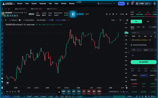 XAPE - AI Crypto Agent :: AI-powered crypto analysis for axiom.trade with voice commands and real-time insights.