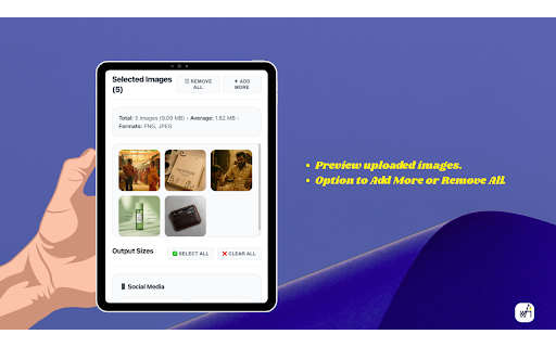 Bulk Image Resizer :: Fast bulk image resizing tool with multiple format support