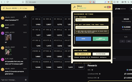 Mule :: Advanced EV calculator with auto-selection for ore.supply