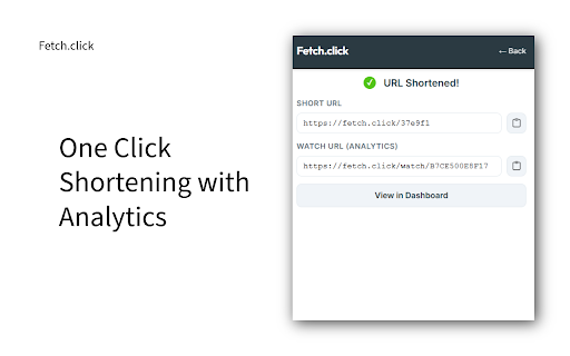 Fetch.click URL Shortener :: Quickly shorten URLs from any webpage with Fetch.click's powerful URL shortening, management & analytics platform.