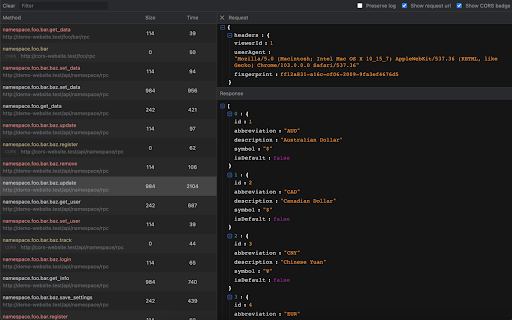 JSON RPC Chrome Viewer :: JSON RPC requests Chrome developer tools viewer. More convenient way to manage your rpc requests.