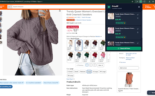 PriceXP - Smart Price Tracker :: Track prices on Amazon, eBay, and AliExpress. Get notified when prices drop. Save money effortlessly!