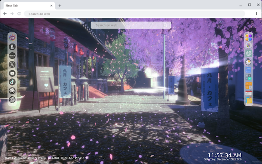 Japan Spring Sakura Street Live Wallpaper :: Transform your new tab with stunning HD live wallpapers of Japan's spring sakura streets, bringing nature's beauty to your screen.