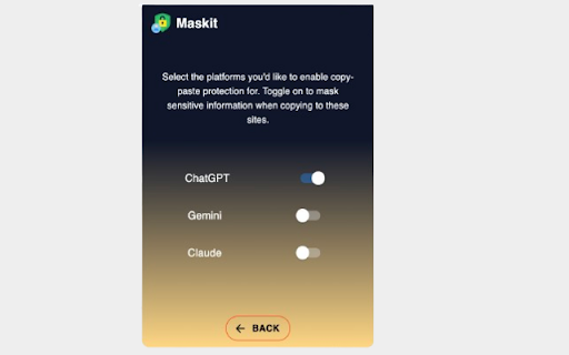 MaskIt - Protect Sensitive Data :: MaskIt alerts you and masks sensitive data when pasted into AI tools like ChatGPT, Gemini, and Claude.