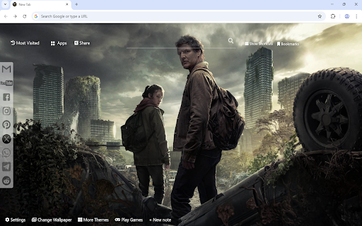 The Last of Us Wallpaper :: The Last of Us wallpaper turn new tab to HD The Last of Us background. Custom The Last of Us wallpaper theme for fans.