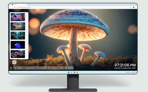 Magic Forest Shrooms Wallpaper :: Enchanted forest scenes with glowing magical mushrooms and mystical woodland atmospheres.