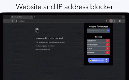 Website and IP address blocker :: Block Websites and IP address.