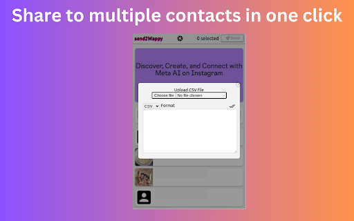 send2Wappy - Send web content to whatsapp :: Send images, text & screenshots to multiple WhatsApp contacts in one click without switching tabs or disrupting your workflow