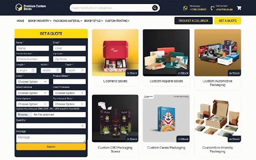 Premium Custom Boxes :: Looking for premium, food-safe, and fully customized packaging? Tell us your requirements and get a quick quote today!