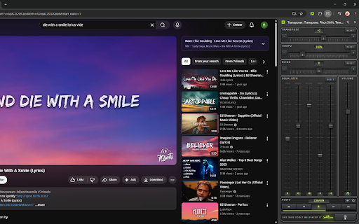 Transposer: Transpose, Pitch Shift, Tempo & Equalizer :: Transpose audio & video online. Change pitch, adjust tempo, and use equalizer for full sound control.