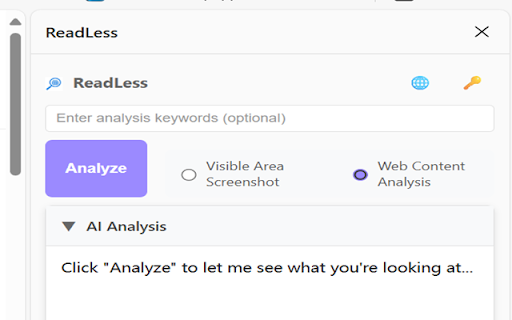 ReadLess AI速览 :: ReadLess AI Overview - Use AI to deeply analyze core web page information.