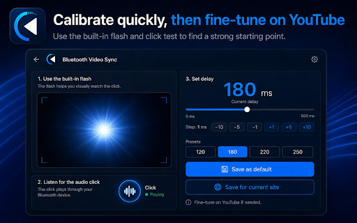 Bluetooth Video Sync :: Delay HTML5 video frames to match Bluetooth headphone latency.