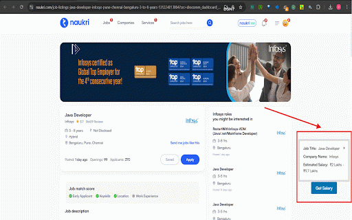 CTC-on-click :: Scrapes AmbitionBox salaries and shows them on LinkedIn.