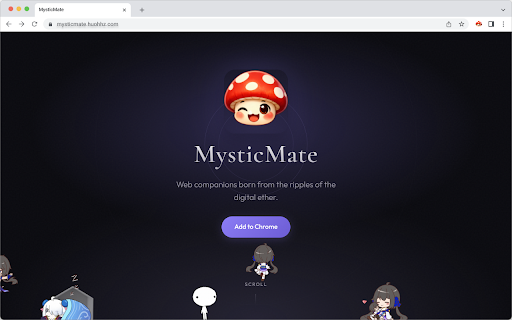 MysticMate: Interactive Shimeji Companion :: An interactive Shimeji-style web companion with emotions, behaviors, and a sense of life on your webpages.