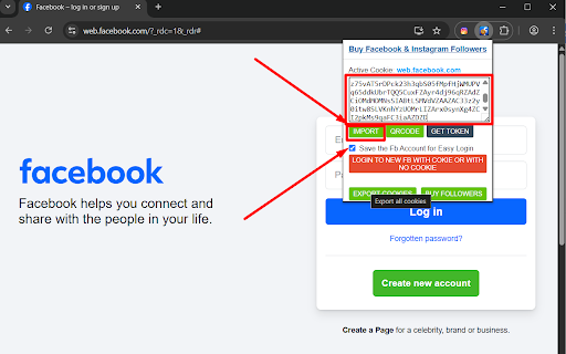 smmrug.com | Get Cookie Tool :: Easily import and export Facebook cookie sessions for seamless account management.