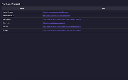 Facebook Unfriend Checker :: Export Friends List, Find Deleted Friends, Check Locked Accounts