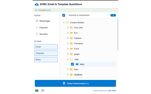 SFMC Email & Template QuickSave :: Baixe emails e templates do Marketing Cloud rapidamente.