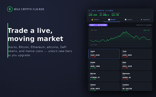 Idle Crypto Clicker :: Click, invest, and gamble your way to crypto riches.