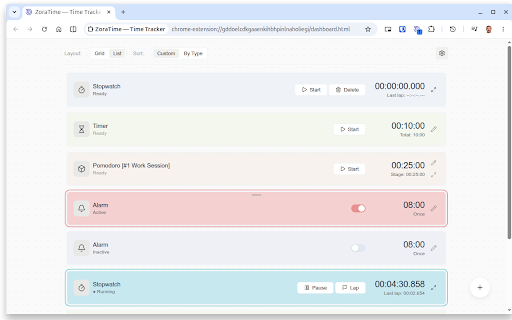 ZoraTime — Pomodoro, Timer & Site Blocker :: Aesthetic Pomodoro timer, alarm, stopwatch & site blocker. Boost your focus and productivity every day!