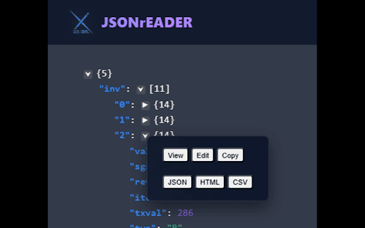 XLSDEAL JSON-READER :: A premium JSON viewer and editor | Devloped by xlsdeal.com