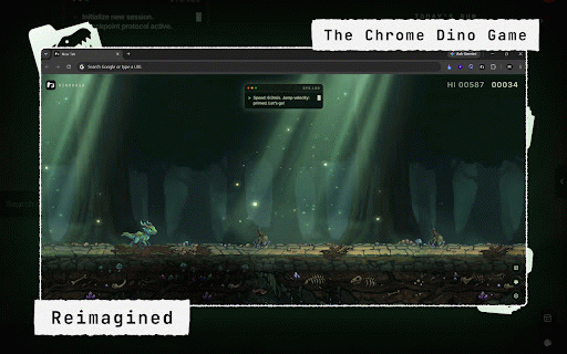 DinoDash - Interactive New Tab & Enhanced Dino Game :: Transform your new tab with productivity widgets, smart history, favorite links, themes, and an enhanced Dino game.
