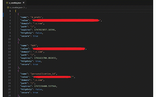 Cookie Extractor :: Extract cookies from any website in Puppeteer-compatible JSON format with a single click