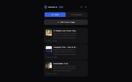 LinkMem :: Manage and search your links with AI-powered descriptions