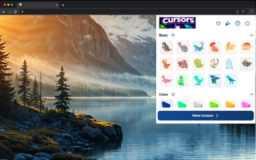Dinosaur Cursor - Dino Cursor Chrome :: Apply this cute dinosaur cursor! Perfect for fans of T-Rex, Triceratops, Velociraptor & Dino!