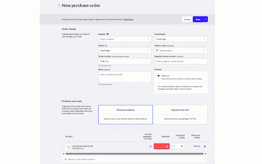 Crock A Doodle PO Quantity Checker :: Validates Lightspeed Purchase Order quantities against SKU case pack sizes and prevents saving invalid quantities.