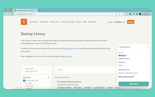 Sidekick Learn :: Remind you and make you learn new knowledge everyday, a bite at a time