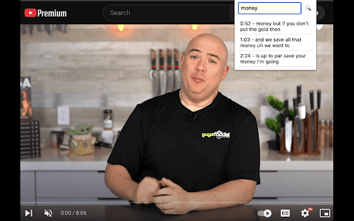 YouTube Caption Search :: Search captions in YouTube videos and snap to specific timestamps.