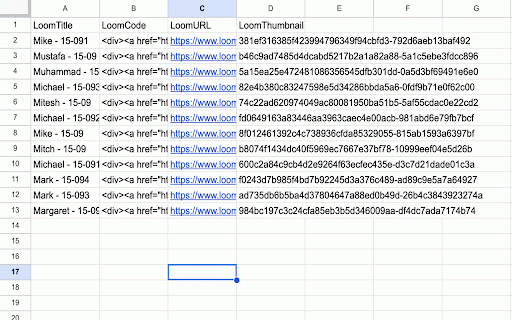 Loom TSV Extractor :: Extracts Loom video metadata as TSV and copies to clipboard