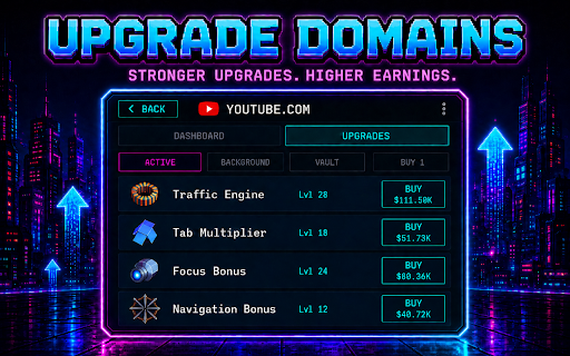 Browser Tycoon – Idle Game for Chrome :: Turn everyday browsing into an idle tycoon game. Earn cash, upgrade sites, and build your browsing empire.