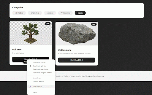 Just3D - 3D Model Viewer & Converter :: View, convert or create 3D models in your browser. Supports STL, GLB, OBJ and more.