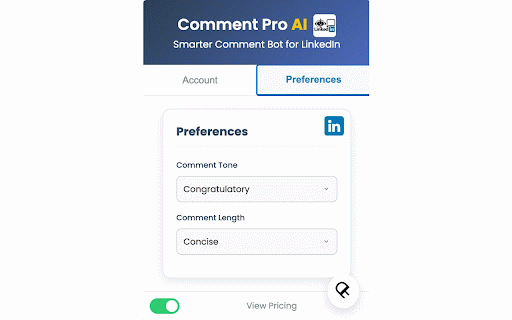 Comment Pro AI :: Track LinkedIn posts and capture profile info