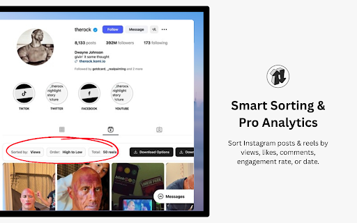 Sort Feed - Instagram Growth Analytics :: Sort Feed – Instagram growth analytics, content sorter, and bulk downloader for creators, marketers, and businesses.