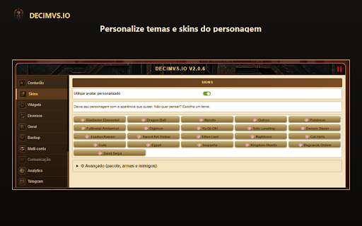Decimvs.io - Gladiatus Bot & Helper :: Seu escudeiro digital: automatize a glória no Gladiatus enquanto você descansa na villa. ⚔️