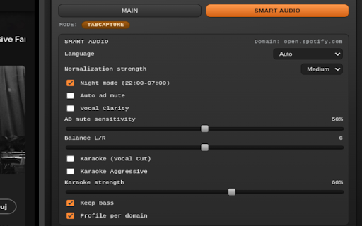 Smart Audio Equalizer & Booster :: Equalizer and audio booster for the current tab.