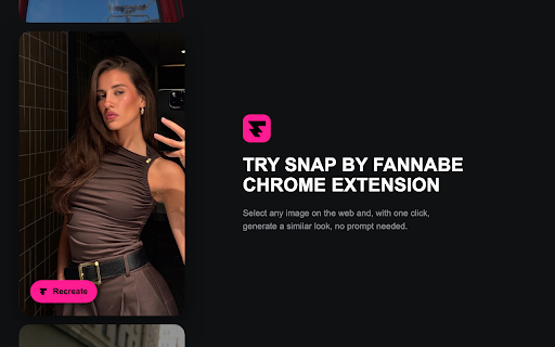 Fannabe Snap :: Recreate any image or video from the web with Fannabe.