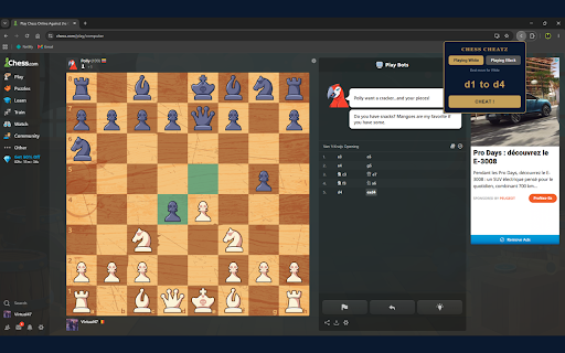 Chess Cheatz :: when life is hard and you just want to beat your friend at chess.