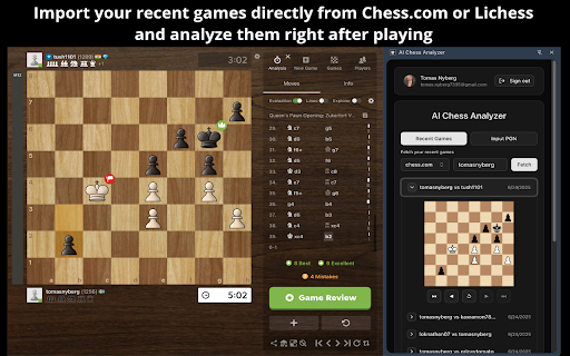 AI Chess Analyzer :: Improve your chess skills with AI feedback.