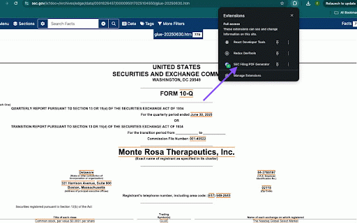 SEC Filing PDF Generator :: Convert SEC .htm filing URLs to PDF in no time - Just paste the URL and download!