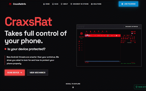 CraxsRAT :: Educational Chrome extension with CraxsRat spyware safety guidance, local checklist tracking, and quick trusted links.